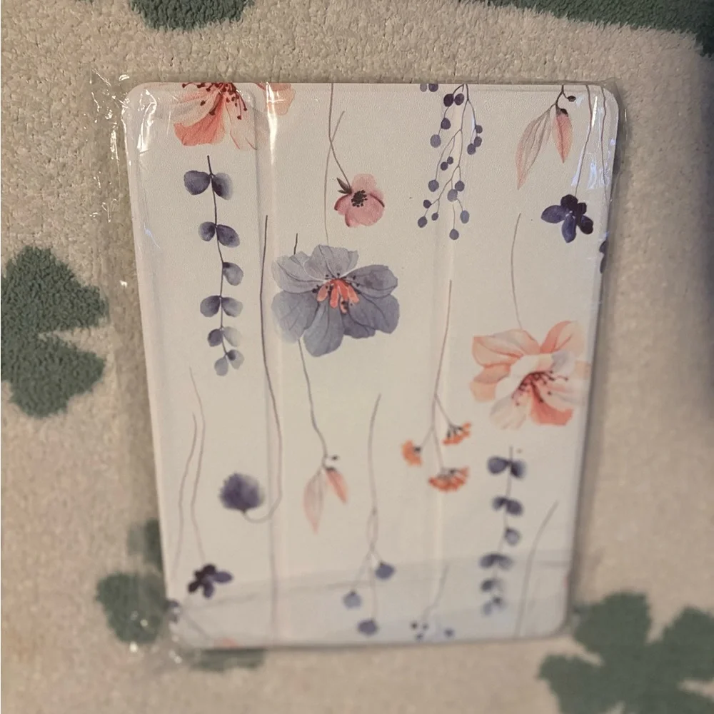 iPad 9th generation elegant Purple Tablet Case with Floral Design (2 included)